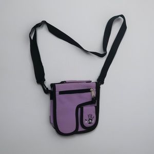Mudd Purple and Black Accessory Bag